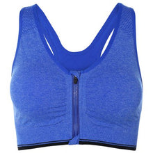 Padded Zipper Sports Bra