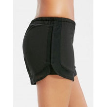 Mesh Trim Elastic Waist Running Shorts