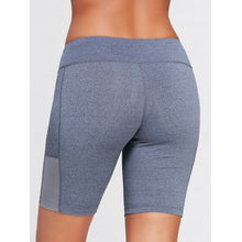 Elastic Waist Running Shorts with Pocket