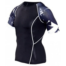 Elastic Short Sleeves Tight Running Male T-shirt