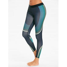 Line Pattern Running Tights