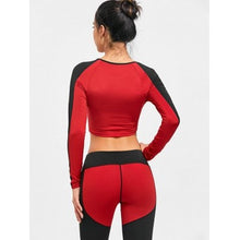 Sports Raglan Sleeve Crop T-shirt
