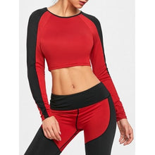 Sports Raglan Sleeve Crop T-shirt