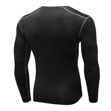 Men's Elastic Tight Fast Drying Fitness Long Sleeves Running T-Shirt