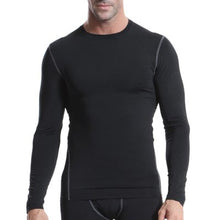 Men's Elastic Tight Fast Drying Fitness Long Sleeves Running T-Shirt