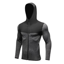 Fitness Jacket Men'S Run Outdoor Sports Leisure Hooded Fast Dry Cardigan Sweater