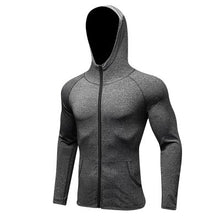 Men's Sport Leisure Running Training Hooded and Fast Drying Fitness Jacket