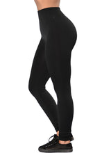 Solid Black High Waist Sports Leggings