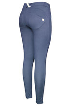 Shaping Effect Skinny Bluish Denim Jersey Pants