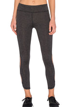 Dusty Charcoal Cutout Side Sports Leggings